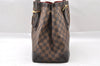 Authentic Louis Vuitton Damier Hampstead MM Shoulder Tote Bag N51204 LV 1314I