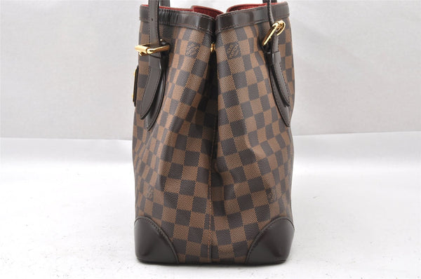 Authentic Louis Vuitton Damier Hampstead MM Shoulder Tote Bag N51204 LV 1314I