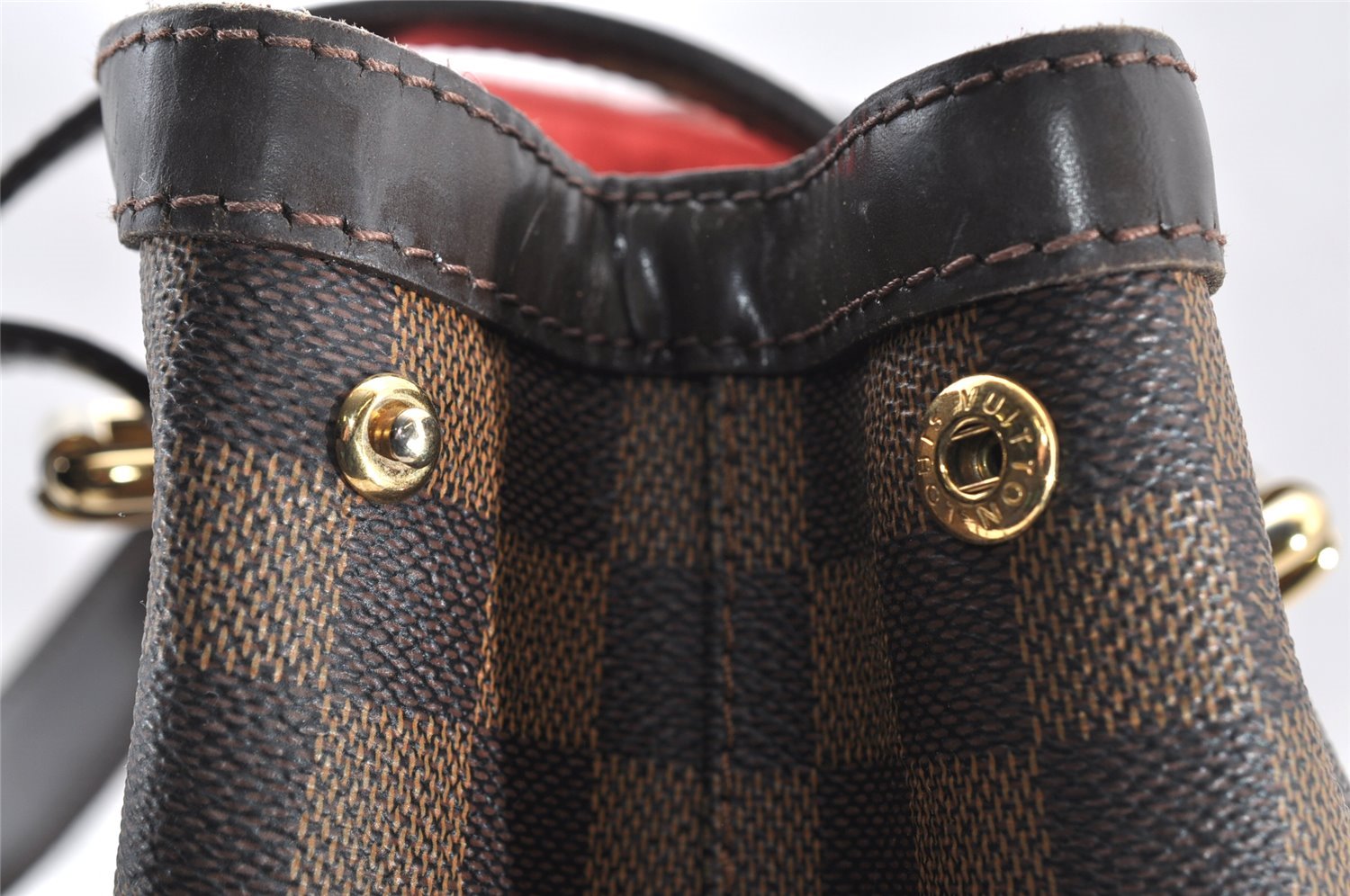 Authentic Louis Vuitton Damier Hampstead MM Shoulder Tote Bag N51204 LV 1314I