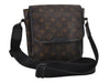 Auth Louis Vuitton Monogram Macassar Bass PM Shoulder Cross Bag M56717 LV 1315I