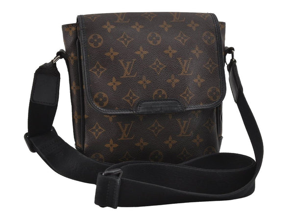 Auth Louis Vuitton Monogram Macassar Bass PM Shoulder Cross Bag M56717 LV 1315I