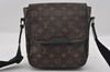 Auth Louis Vuitton Monogram Macassar Bass PM Shoulder Cross Bag M56717 LV 1315I
