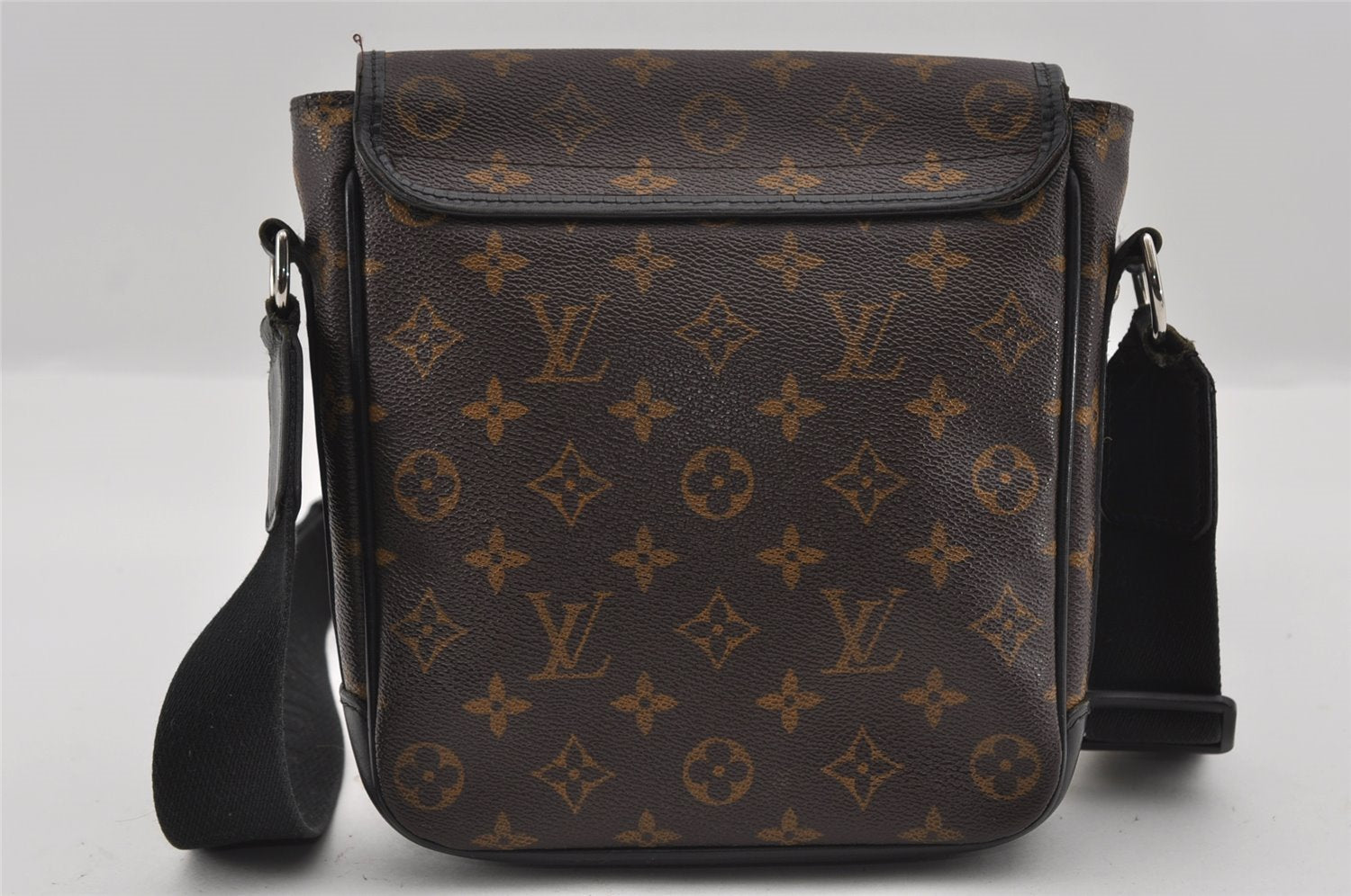 Auth Louis Vuitton Monogram Macassar Bass PM Shoulder Cross Bag M56717 LV 1315I