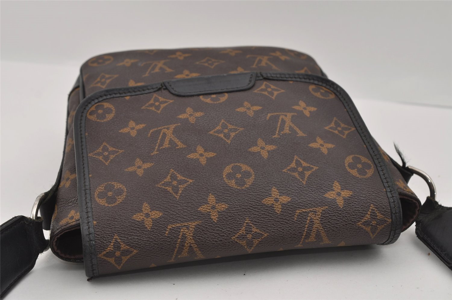 Auth Louis Vuitton Monogram Macassar Bass PM Shoulder Cross Bag M56717 LV 1315I