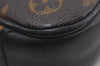 Auth Louis Vuitton Monogram Macassar Bass PM Shoulder Cross Bag M56717 LV 1315I