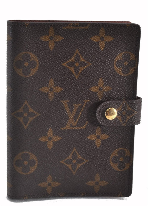 Authentic Louis Vuitton Monogram Agenda PM Notebook Cover R20005 LV 1316F