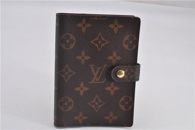 Authentic Louis Vuitton Monogram Agenda PM Notebook Cover R20005 LV 1316F