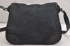 Authentic PRADA Denim Nappa Leather Shoulder Cross Body Bag Navy Blue 1316I