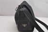 Authentic PRADA Denim Nappa Leather Shoulder Cross Body Bag Navy Blue 1316I