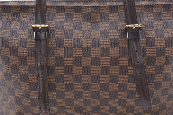 Authentic LOUIS VUITTON Damier Chelsea Shoulder Tote Bag N51119 LV 1317C