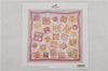 Authentic HERMES Carre 90 Scarf "La mecanique des idees" Silk Pink Box 1317D