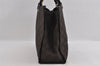 Authentic GUCCI Vintage Bamboo Hand Bag GG Nylon Leather 0021010 Brown 1317I