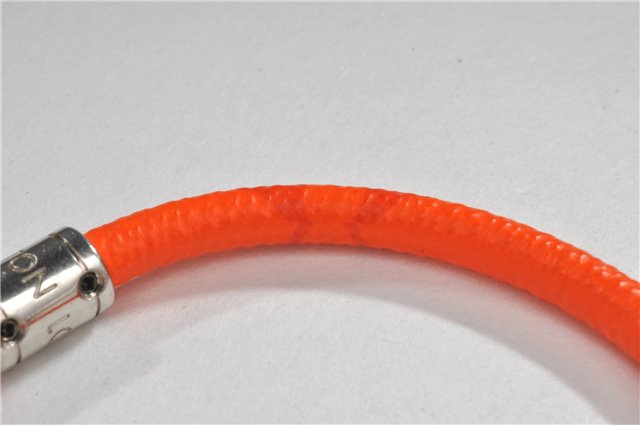 Authentic Louis Vuitton Taiga Rama Bracelet Neo Split Orange M6584D LV 1318F