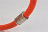 Authentic Louis Vuitton Taiga Rama Bracelet Neo Split Orange M6584D LV 1318F