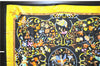 Auth HERMES Carre 90 Scarf "PIERRES D'ORIENT et d'OCCIDENT" Silk Black 1319D