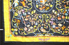 Auth HERMES Carre 90 Scarf "PIERRES D'ORIENT et d'OCCIDENT" Silk Black 1319D