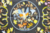 Auth HERMES Carre 90 Scarf "PIERRES D'ORIENT et d'OCCIDENT" Silk Black 1319D