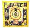 Authentic HERMES Carre 90 Scarf "BRAZIL" Silk Yellow 1320D