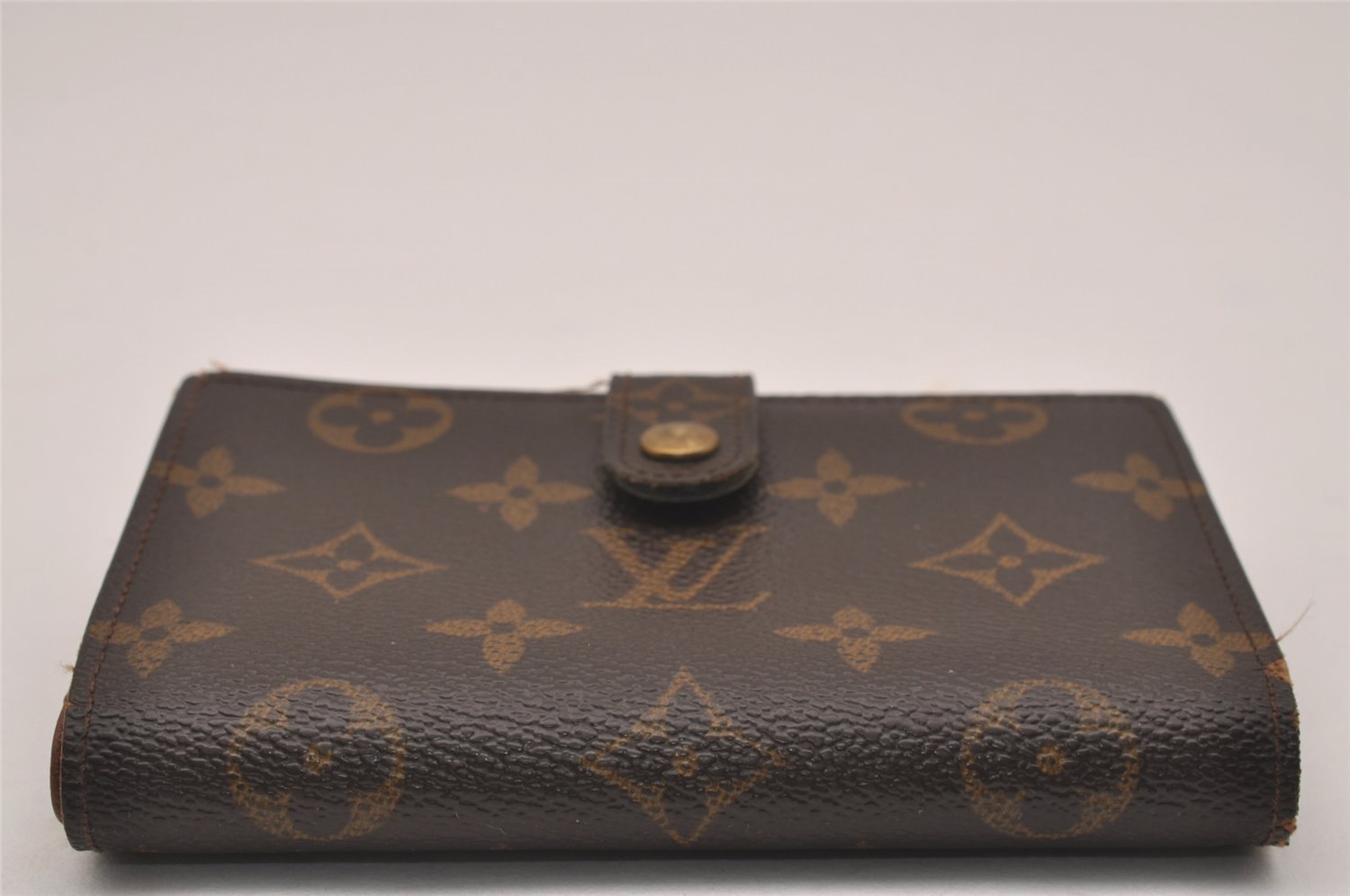 Auth Louis Vuitton Monogram Porte Monnaie Billets Viennois Wallet LV Junk 1320I