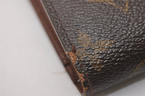 Auth Louis Vuitton Monogram Porte Monnaie Billets Viennois Wallet LV Junk 1320I