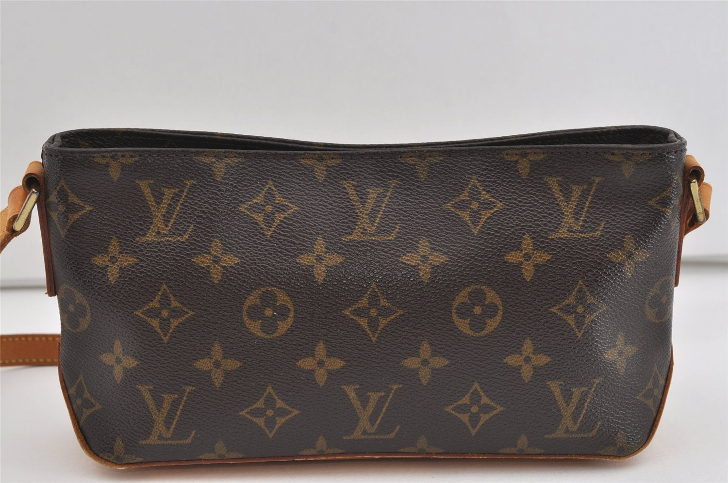 Authentic Louis Vuitton Monogram Trotteur Shoulder Cross Bag M51240 LV 1323I