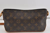 Authentic Louis Vuitton Monogram Trotteur Shoulder Cross Bag M51240 LV 1323I