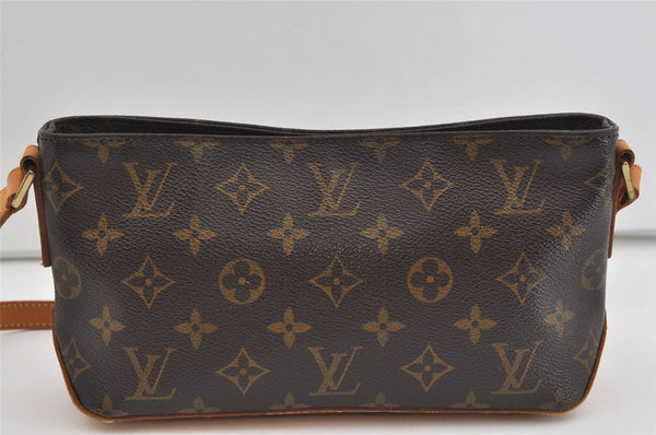 Authentic Louis Vuitton Monogram Trotteur Shoulder Cross Bag M51240 LV 1323I