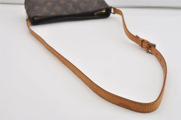 Authentic Louis Vuitton Monogram Trotteur Shoulder Cross Bag M51240 LV 1323I