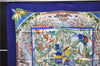 Authentic HERMES Carre 90 Scarf "TROPIQUES" Silk Blue 1324D