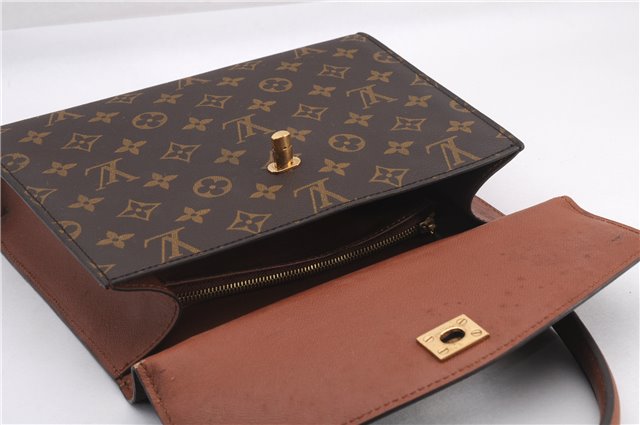Authentic Louis Vuitton Monogram Malesherbes Hand Bag Purse M51379 LV 1326F