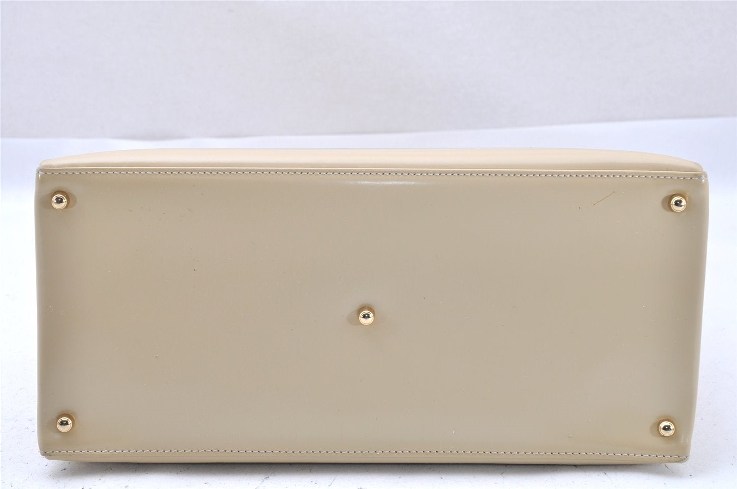 Authentic GUCCI Vintage 2Way Shoulder Hand Bag Purse Enamel White Junk 1326I