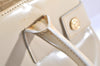 Authentic GUCCI Vintage 2Way Shoulder Hand Bag Purse Enamel White Junk 1326I