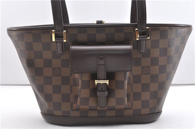 Authentic Louis Vuitton Damier Manosque PM Shoulder Tote Bag N51121 LV 1328F
