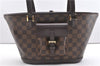 Authentic Louis Vuitton Damier Manosque PM Shoulder Tote Bag N51121 LV 1328F