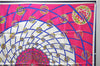 Authentic HERMES Carre 90 Scarf "LES FEUX DE L'ESPACE" Silk Blue Pink 1329D