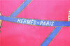 Authentic HERMES Carre 90 Scarf "LES FEUX DE L'ESPACE" Silk Blue Pink 1329D