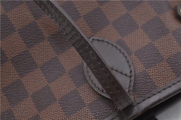 Authentic Louis Vuitton Damier Neverfull MM Shoulder Tote Bag N51105 LV 1329F