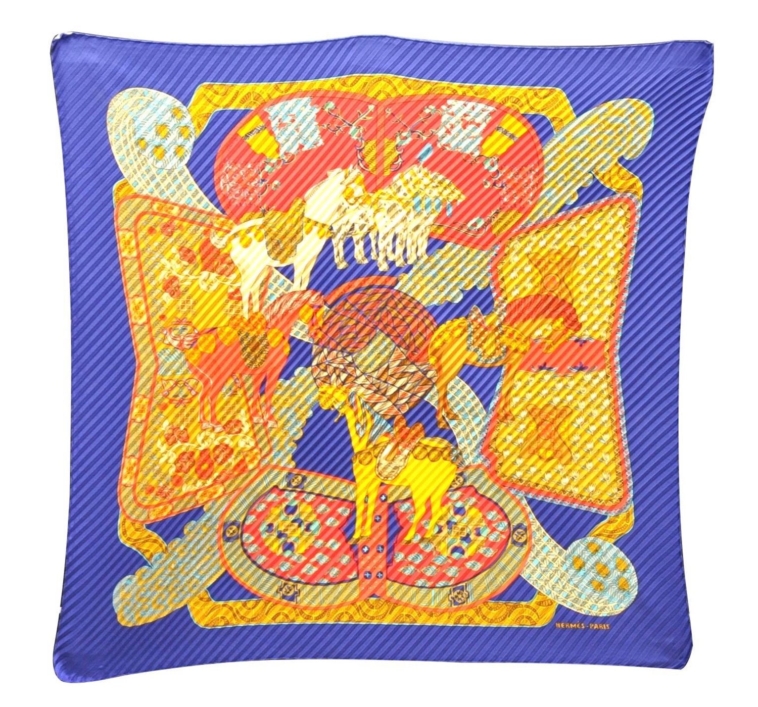 Authentic HERMES Pleats Scarf 