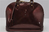 Authentic Louis Vuitton Vernis Alma PM Hand Bag Bordeaux Red M91691 LV 1331F