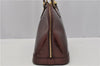 Authentic Louis Vuitton Vernis Alma PM Hand Bag Bordeaux Red M91691 LV 1331F