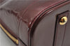 Authentic Louis Vuitton Vernis Alma PM Hand Bag Bordeaux Red M91691 LV 1331F