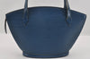Authentic Louis Vuitton Epi Saint Jacques Poignier Long Shoulder Bag Blue 1331I