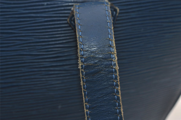 Authentic Louis Vuitton Epi Saint Jacques Poignier Long Shoulder Bag Blue 1331I