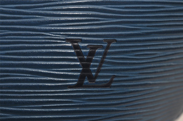 Authentic Louis Vuitton Epi Saint Jacques Poignier Long Shoulder Bag Blue 1331I