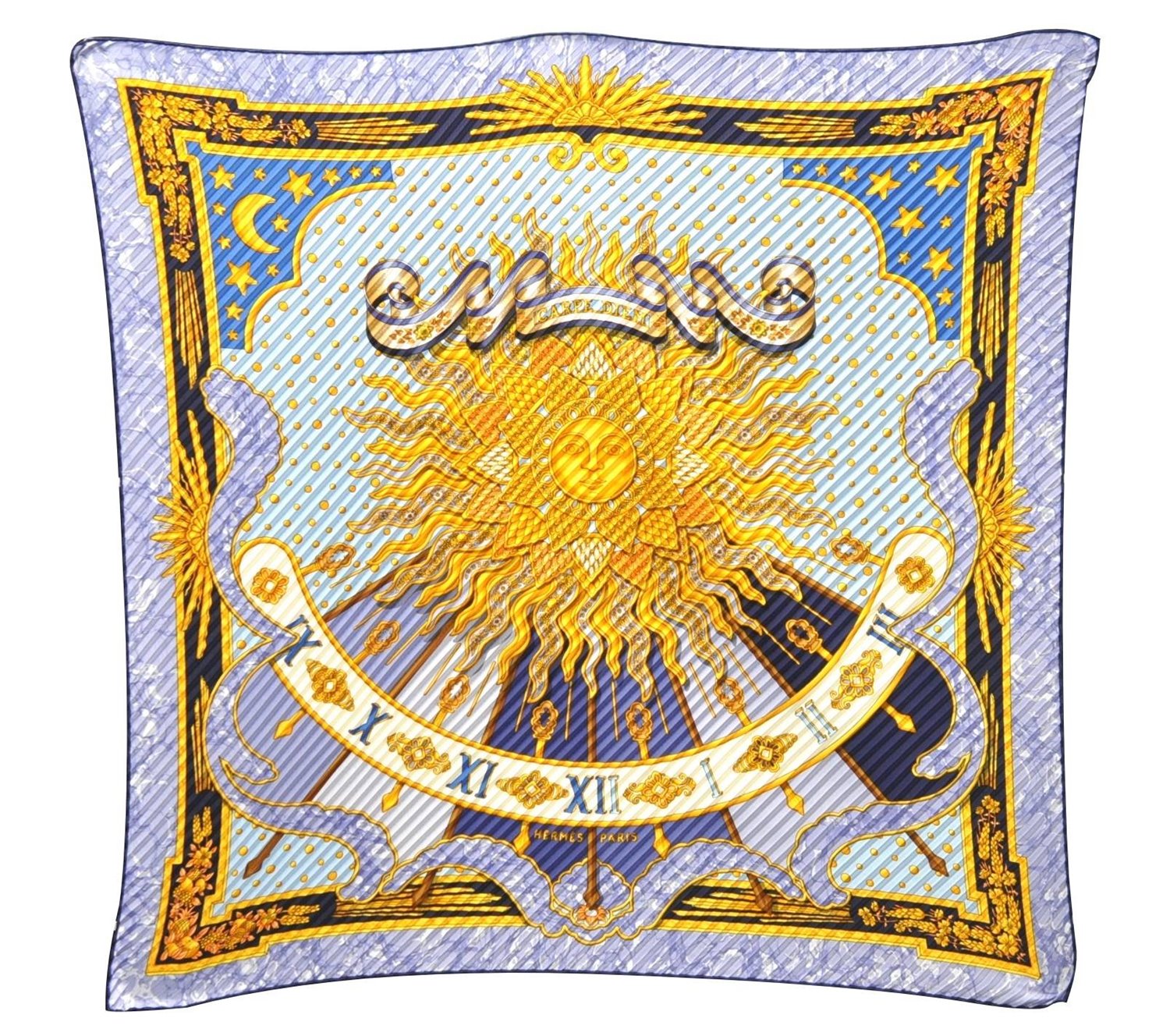 Authentic HERMES Pleats Scarf 