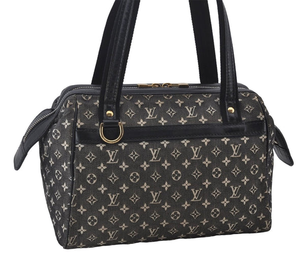 Authentic Louis Vuitton Monogram Mini Josephine PM Hand Bag Black LV 1332E