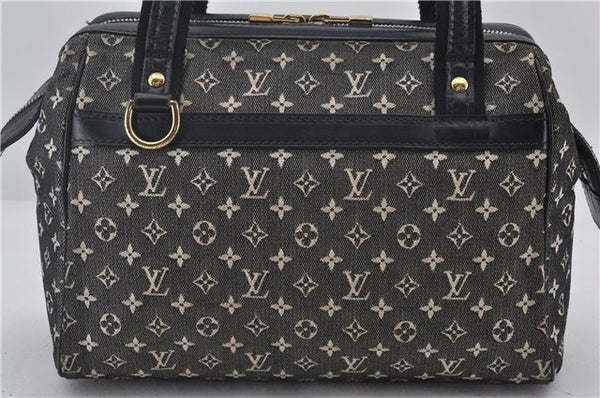 Authentic Louis Vuitton Monogram Mini Josephine PM Hand Bag Black LV 1332E