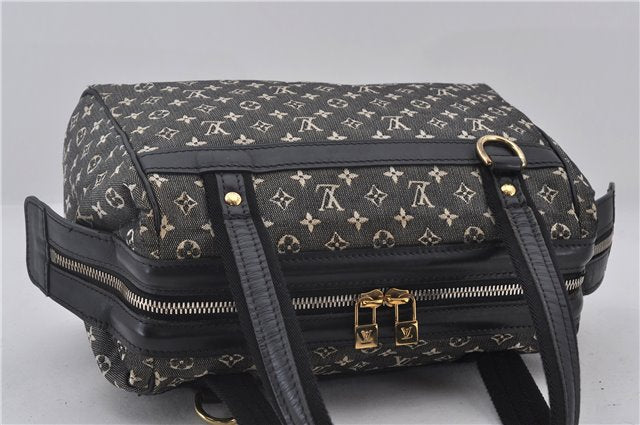 Authentic Louis Vuitton Monogram Mini Josephine PM Hand Bag Black LV 1332E