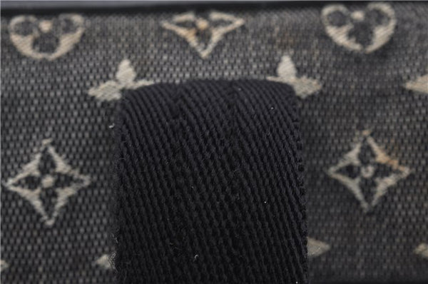 Authentic Louis Vuitton Monogram Mini Josephine PM Hand Bag Black LV 1332E