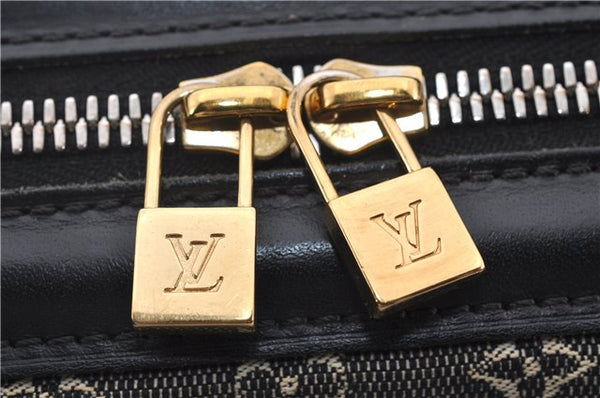 Authentic Louis Vuitton Monogram Mini Josephine PM Hand Bag Black LV 1332E